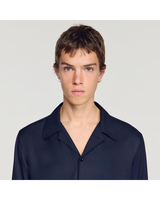 Sandro Blue Floaty Shirt for men