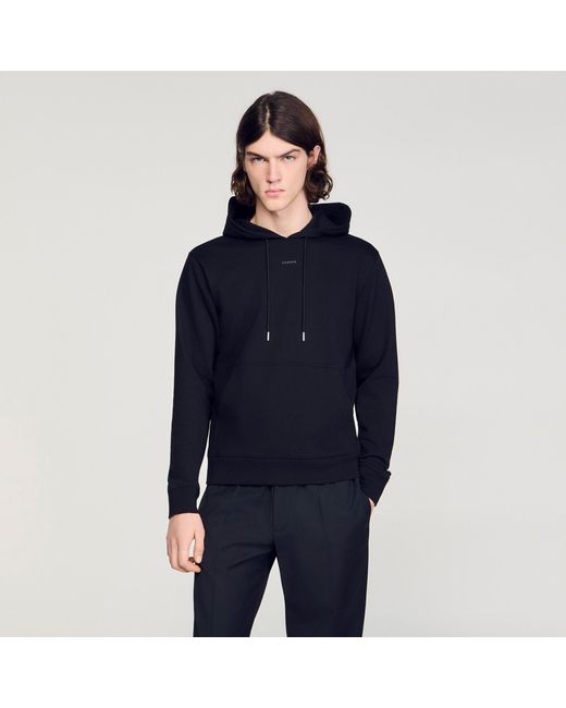 Sandro Blue Logo Sweatshirt for men