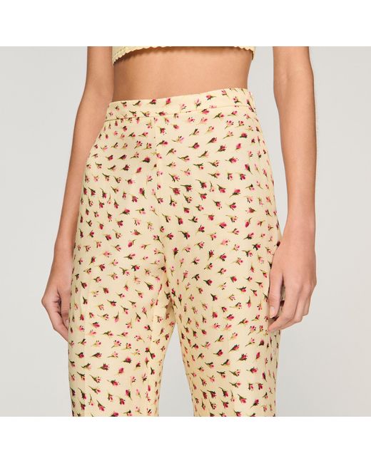 Sandro Natural Floral Trousers