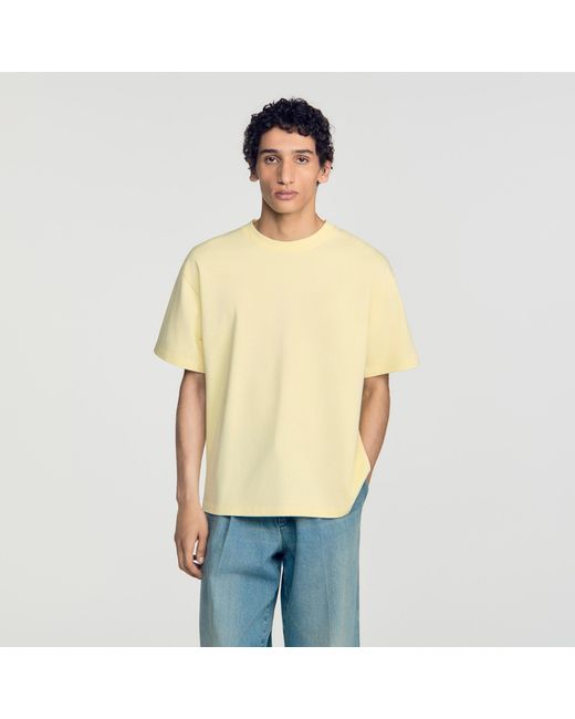 Sandro Blue Oversized T-Shirt for men
