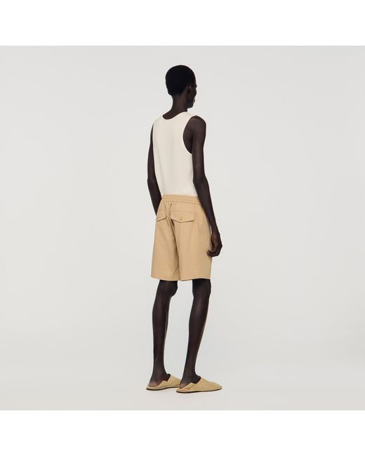 Sandro Natural Cotton Shorts for men