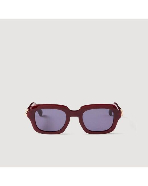 Sandro Purple Logo Detail Sunglasses