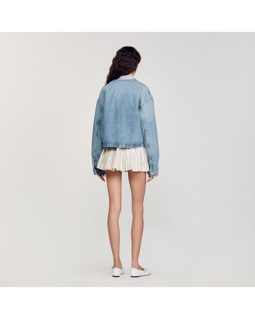 Sandro Blue Denim Jacket