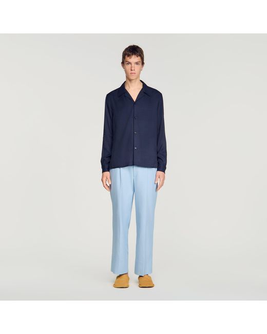 Sandro Blue Floaty Shirt for men