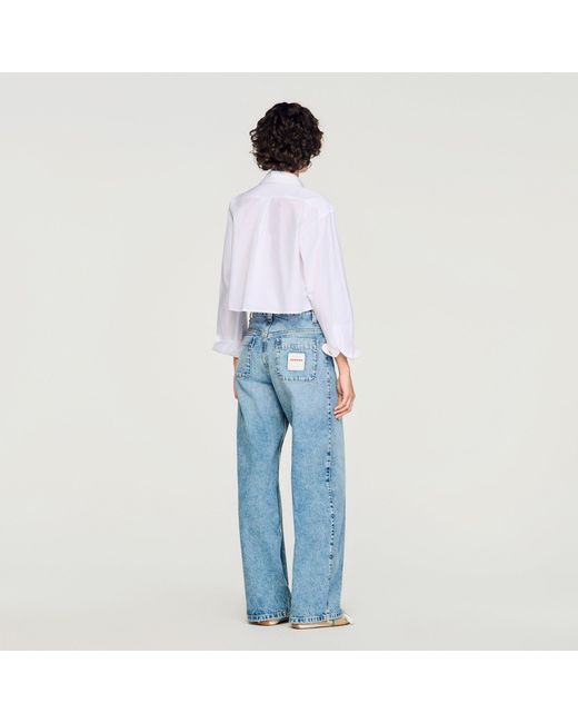 Sandro Blue Faded Jeans