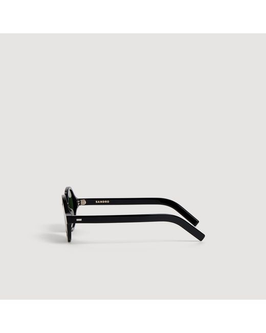 Sandro Green Oval Sunglasses for men