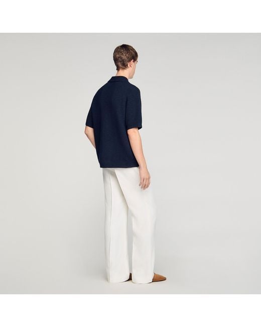 Sandro Blue Jute Shirt for men