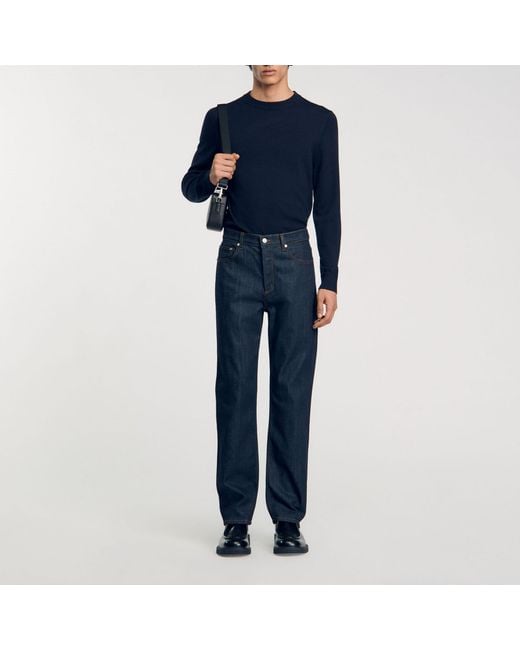 Sandro Blue Regular Jeans for men