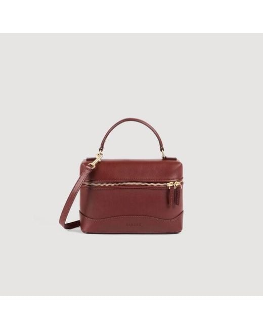 Sandro Red Tangolino Plain Leather Bag