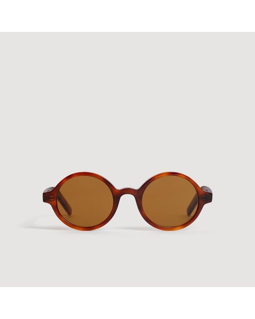 Sandro Brown Oval Sunglasses for men