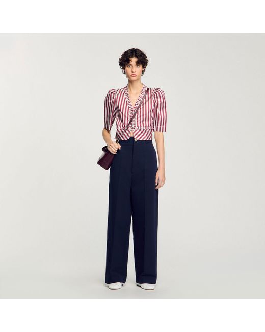Pantalon de costume Sandro en coloris Blue