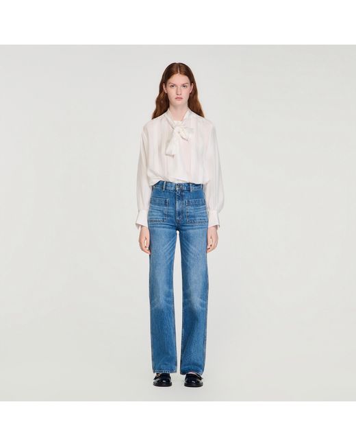 Sandro Blue Faded Jeans