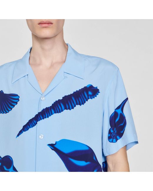 Chemise imprimé coquillages Sandro pour homme en coloris Blue