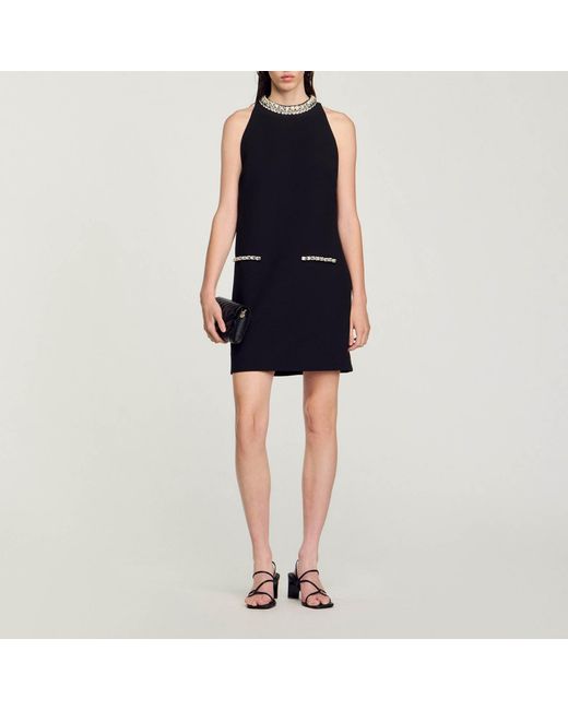 Robe à strass Sandro en coloris Blue