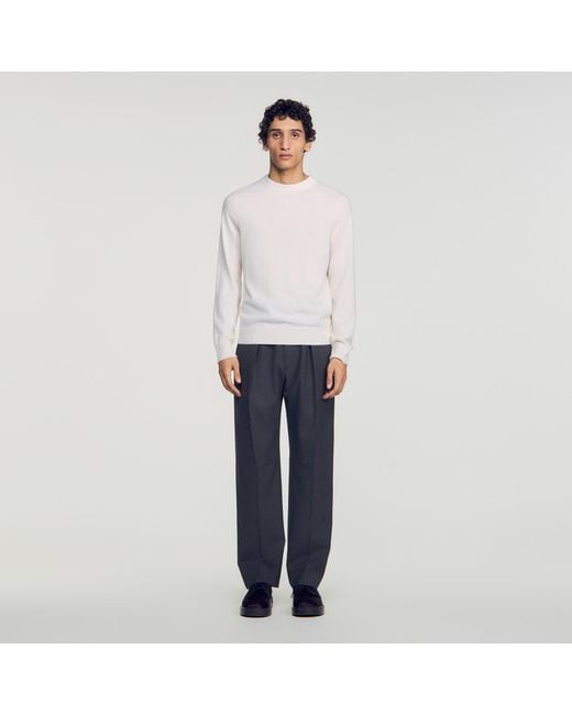 Pull en cachemire Sandro pour homme en coloris White