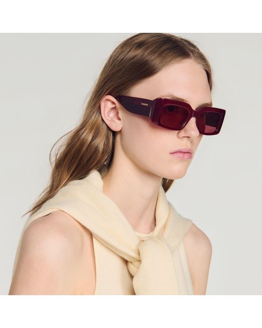 Sandro Pink Logo Sunglasses