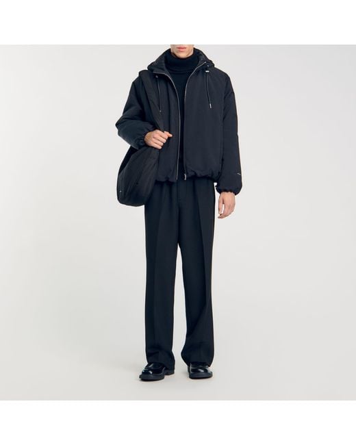 Sandro Blue Padded Jacket for men