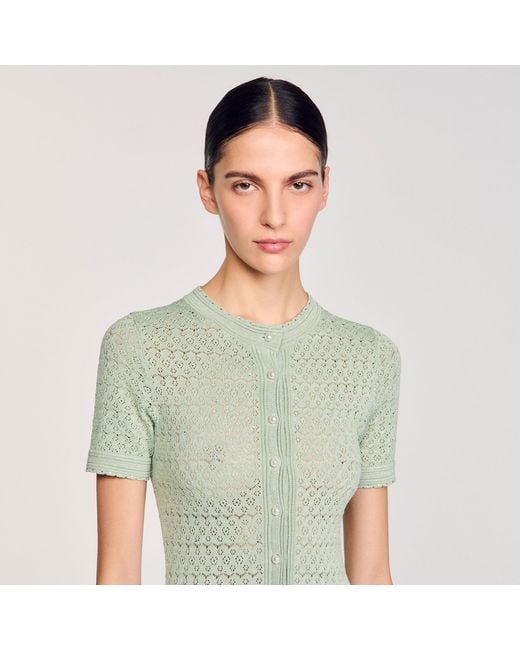 sandro knit midi dress green Olive Sequin Mini Vienna Dress main image 1