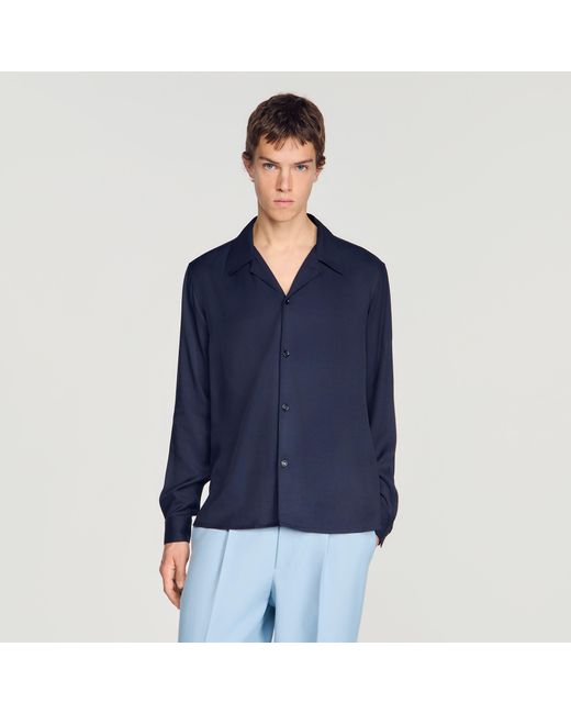 Sandro Blue Floaty Shirt for men