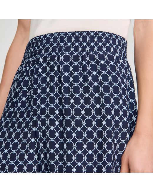 Sandro Blue Link Print Floaty Shorts for men