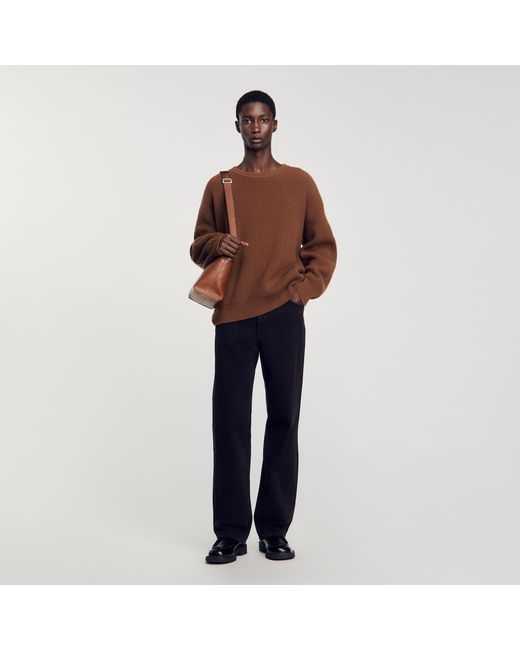 Sandro Black Baggy Jeans for men