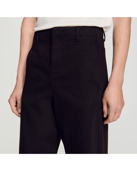 Sandro Brown Barrel Jeans for men