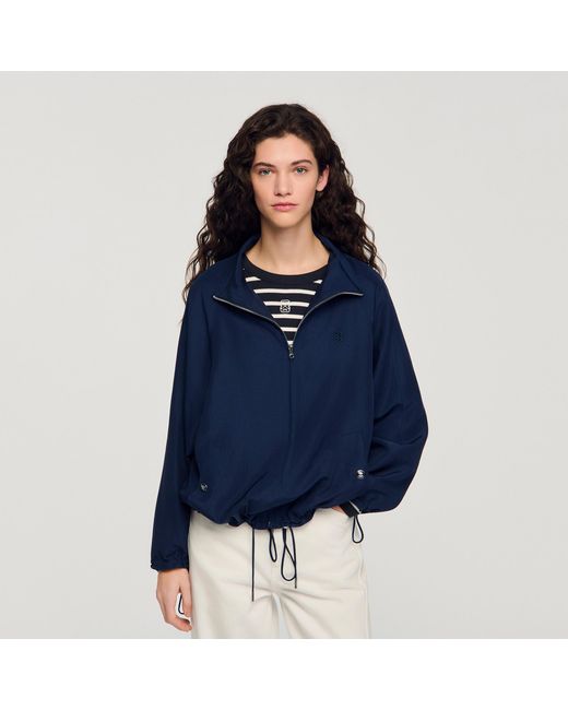 Sandro Blue Oversized Jacket