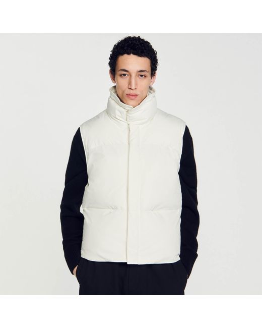 Doudoune sans manches Sandro pour homme en coloris Gris Lyst