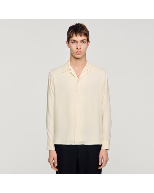 Sandro Blue Loose-Fit Shirt for men