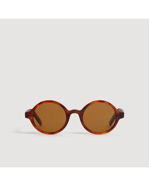 Sandro Brown Oval Sunglasses for men
