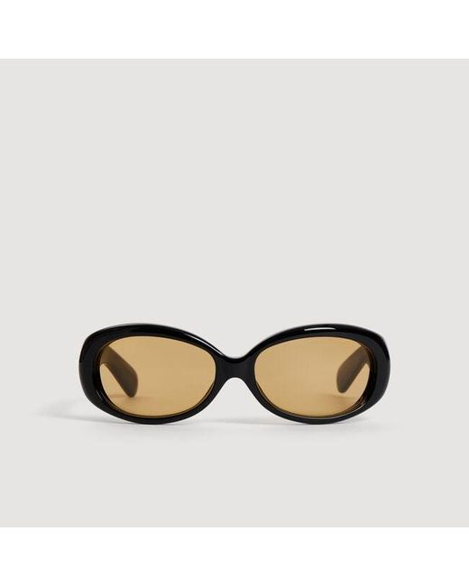 Sandro Black Oversized Sunglasses for men