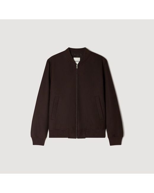 Sandro Black Zip-Up Jacket for men