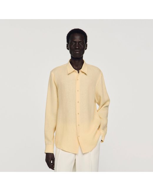 Sandro White Linen Shirt for men