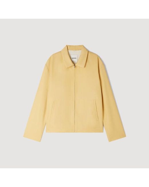 Sandro Blue Zip-Up Jacket for men