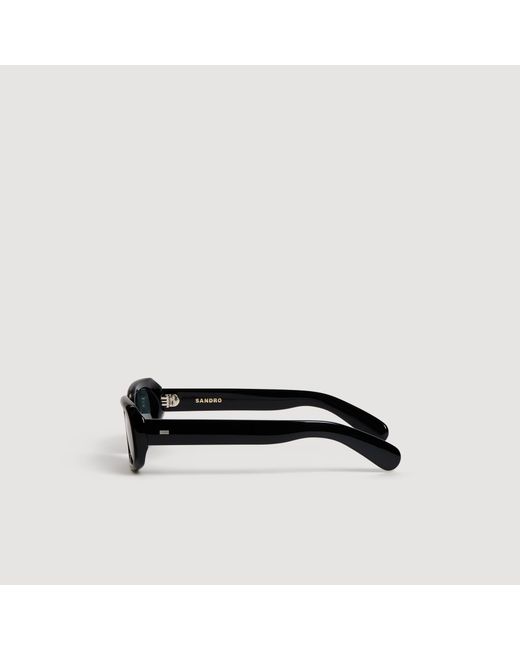 Sandro Black Rectangular Sunglasses for men
