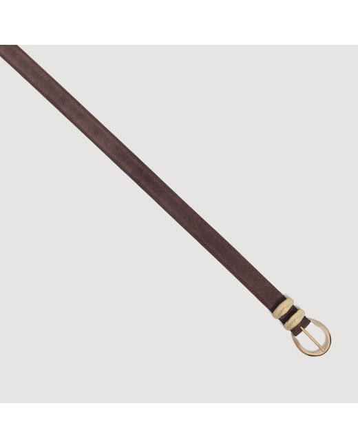 Sandro Brown Suede Leather Belt