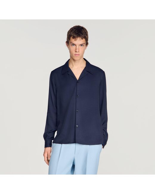 Sandro Blue Floaty Shirt for men
