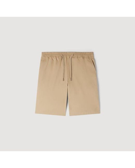 Sandro Natural Cotton Shorts for men