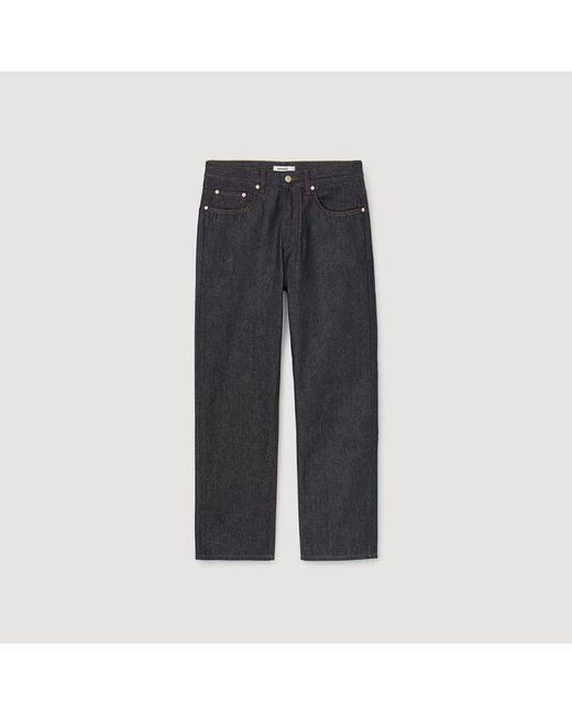 Sandro Black Regular Jeans for men