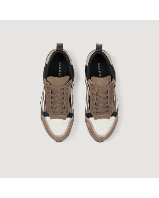 Sandro Brown Flame Trainers