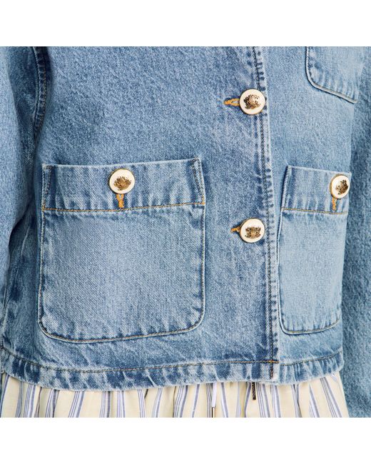 Sandro Blue Denim Jacket