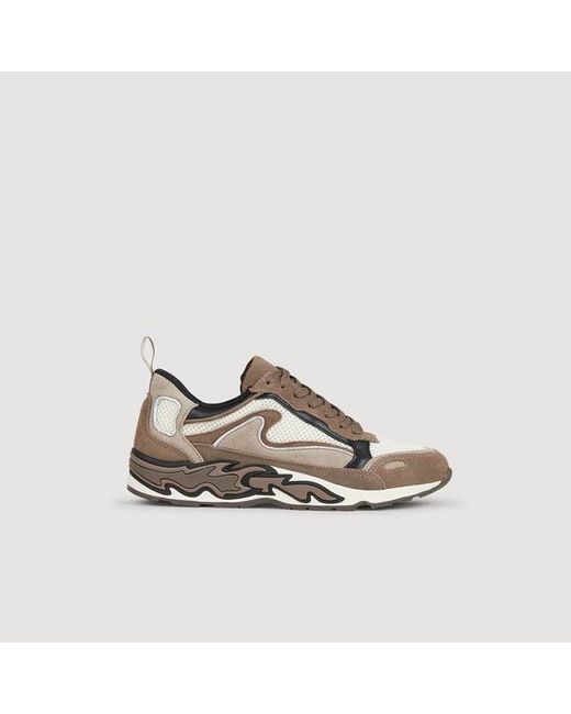 Sandro Brown Flame Trainers