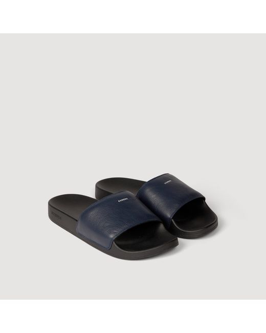 Sandro Multicolor Grained Leather Sandals for men