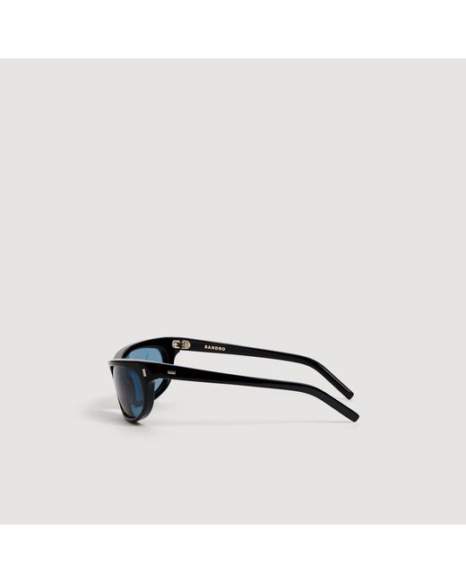 Sandro Blue Shield Sunglasses for men