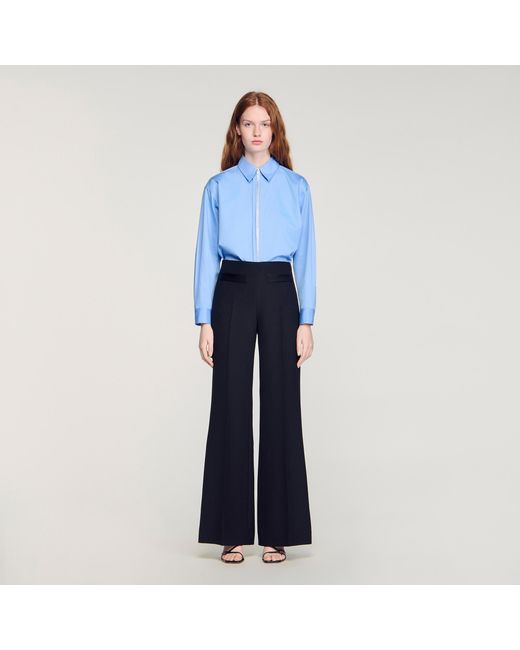 Sandro Blue Large Trousers