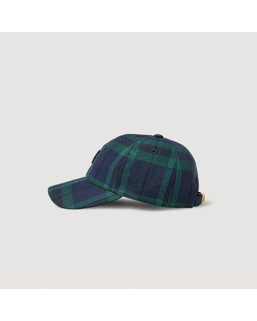 Sandro Blue Checked Cap
