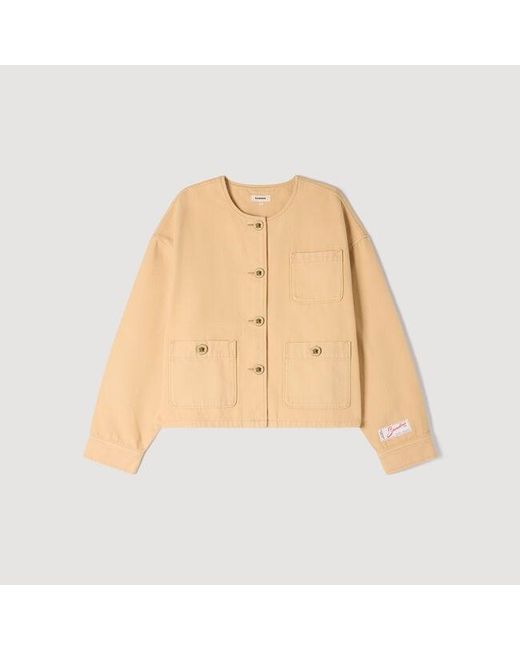 Sandro Natural Denim Jacket