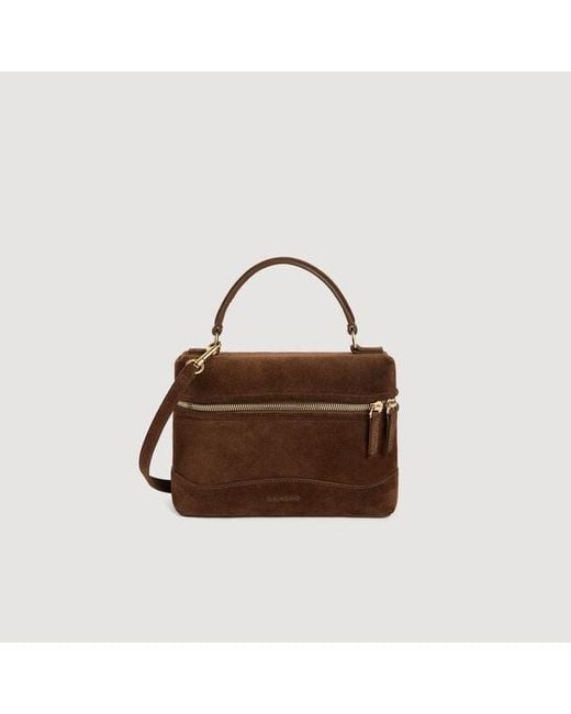 Sandro Brown Tangolino Suede Bag