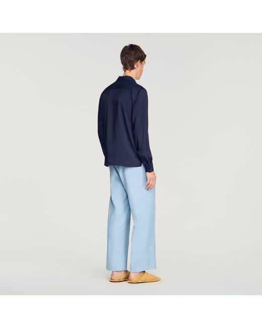 Sandro Blue Floaty Shirt for men