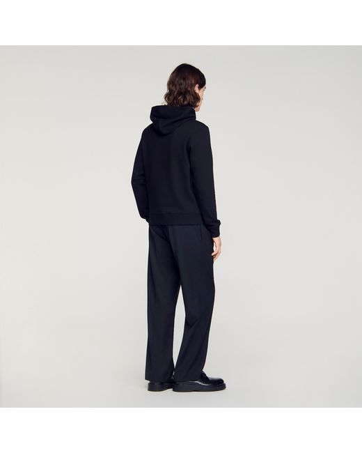 Sandro Blue Logo Sweatshirt for men